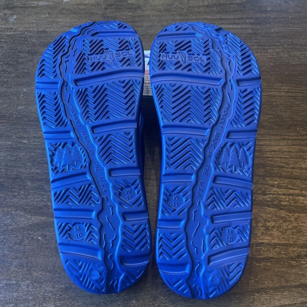 NuuSol Cascade Blue Springs W 11 M 10 Flip Flops USA MADE